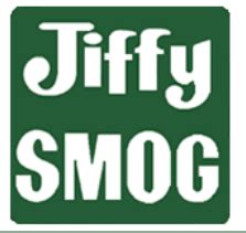 Jiffy smog coupons - based in the urban areas of Clark or Washoe County. gasoline powered. diesel powered**. and 1968 model year or newer. Newer vehicles on their 3rd registration, as 1st and 2nd are exempt. Hybrids are exempt for 5 model years. For Diesel testing, please visit: DEKRA on 1000 S. Jones. DEKRA on 1251 American Pacific. 